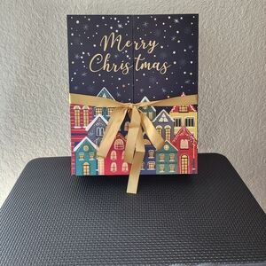 Christmas Paper Advent Calendar Book w/LED Lighting